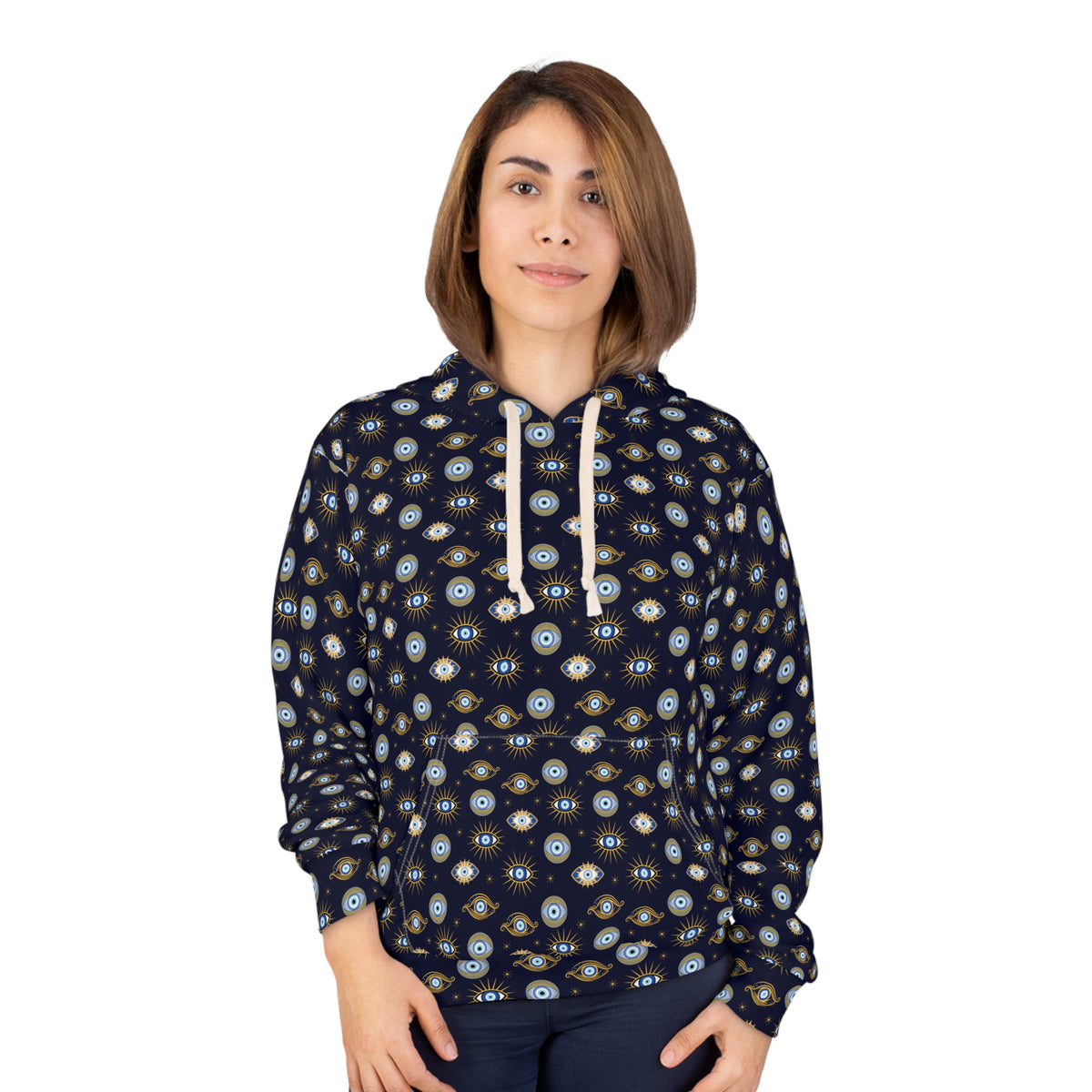 Evil Eye Unisex Pullover Hoodie - EPH-02 - Ellinida 