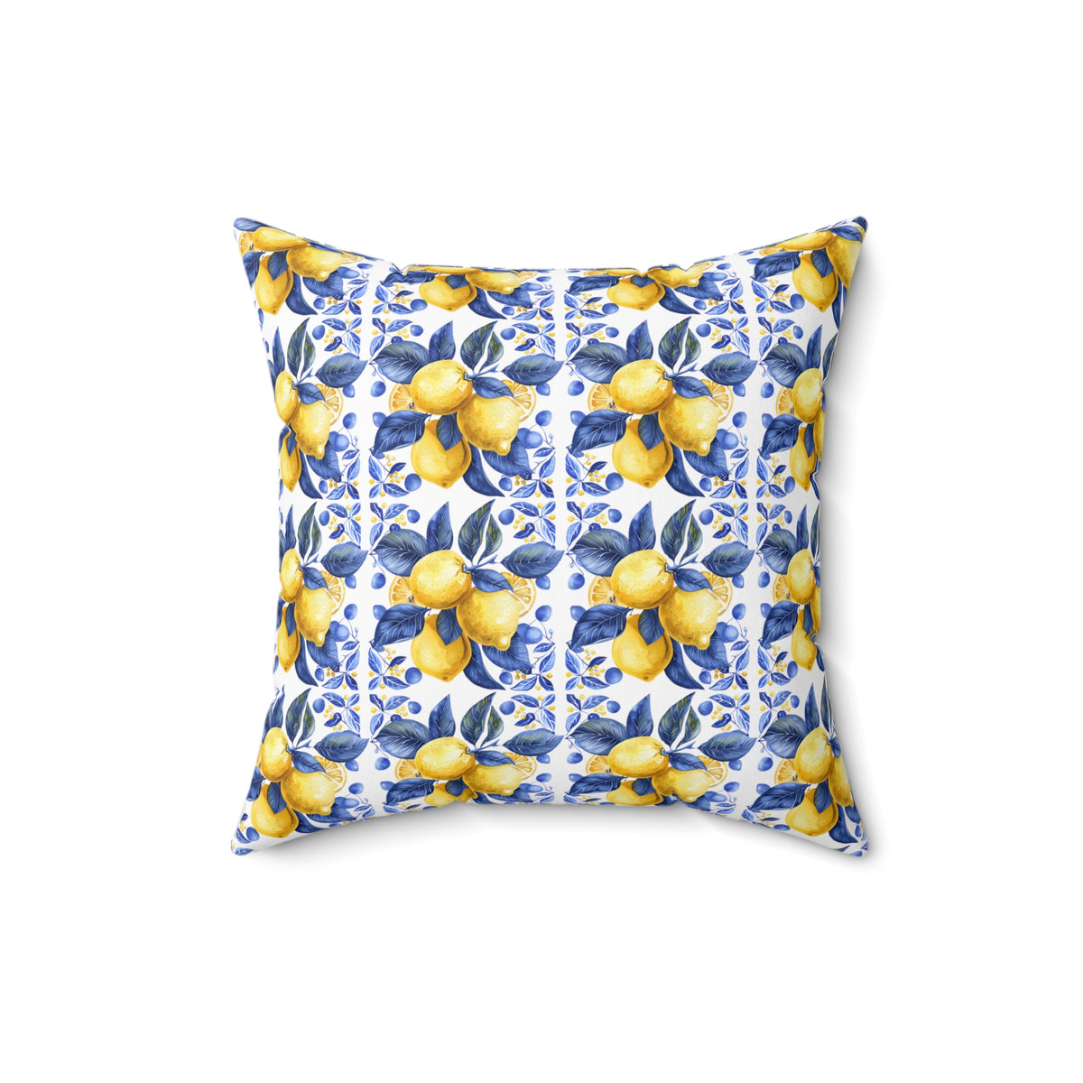 Mediterranean Spun Polyester Square Pillow - Ellinida 