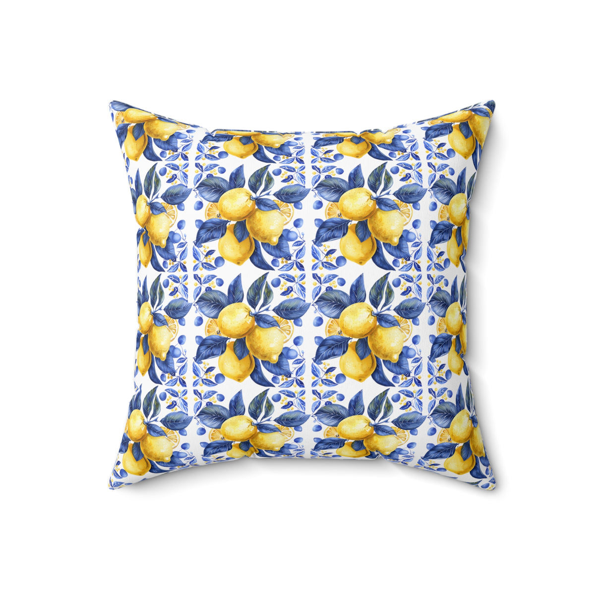 Mediterranean Spun Polyester Square Pillow - Ellinida 