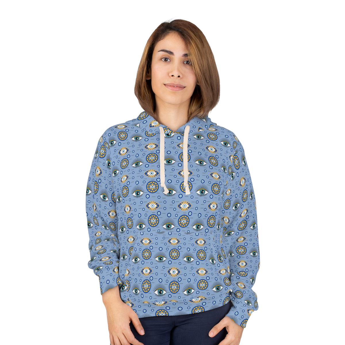 Evil Eye Unisex Pullover Hoodie - EPH-01 - Ellinida 