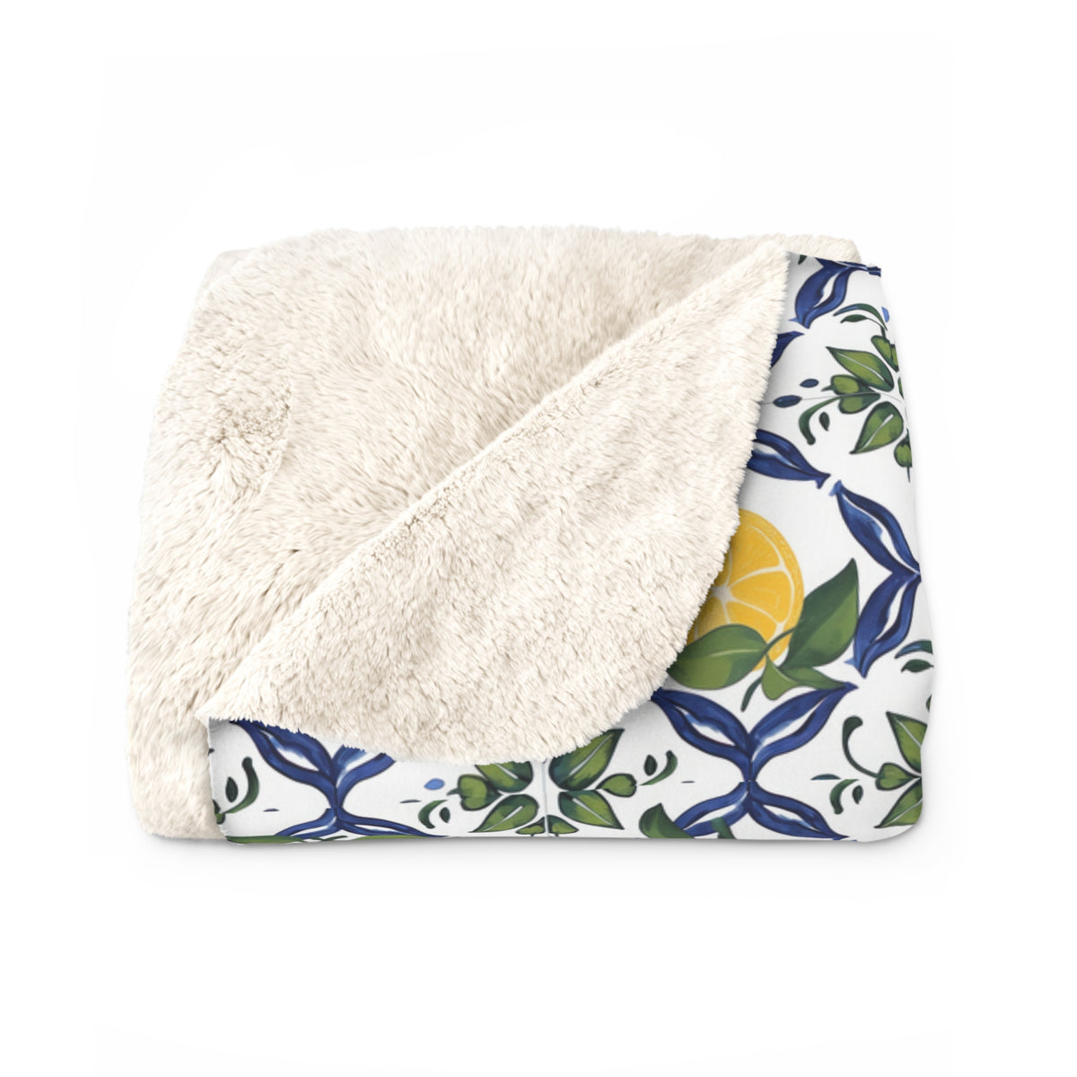 Mediterranean Sherpa Fleece Blanket - Ellinida 