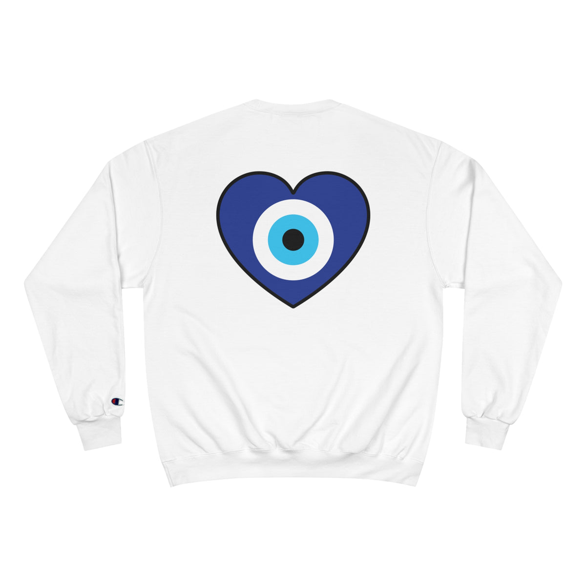 Evil Eye Heart Champion Sweatshirt - Ellinida 