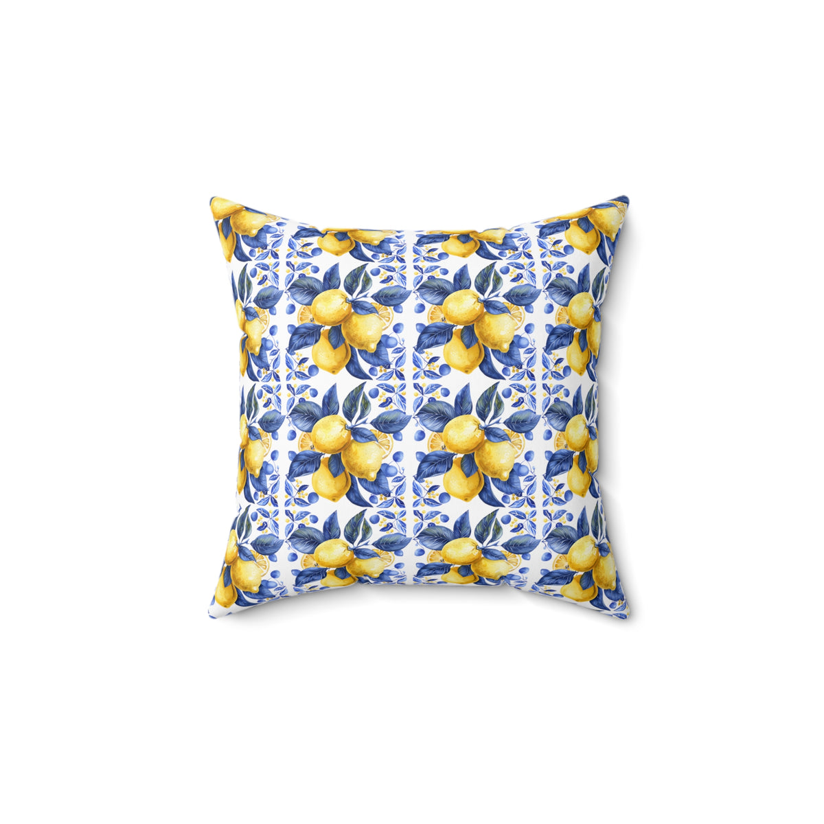 Mediterranean Spun Polyester Square Pillow - Ellinida 