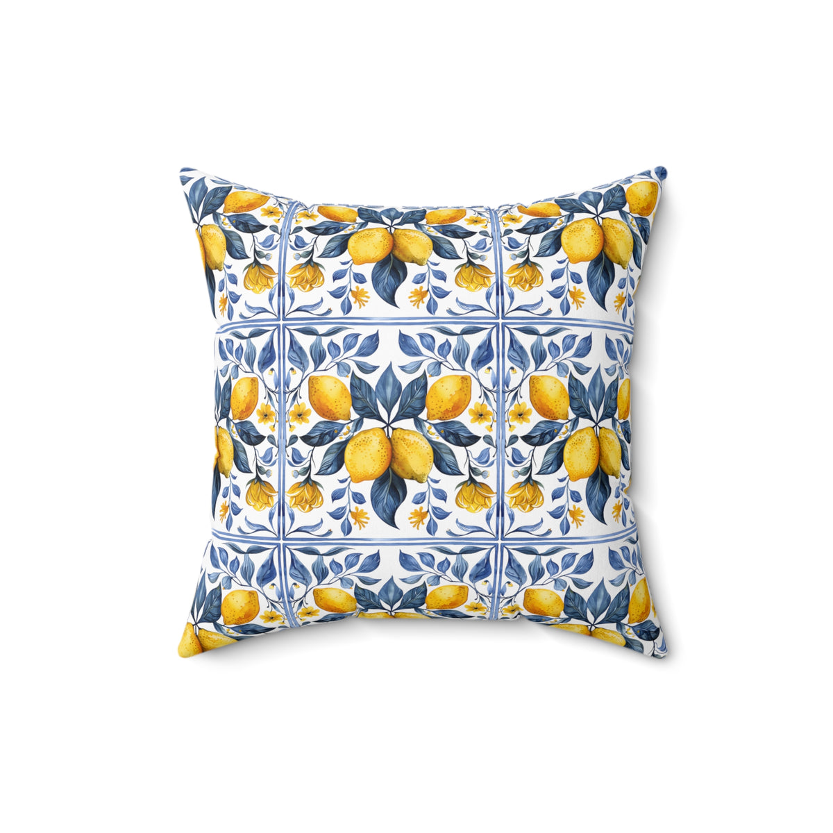 Mediterranean Spun Polyester Square Pillow - Ellinida 