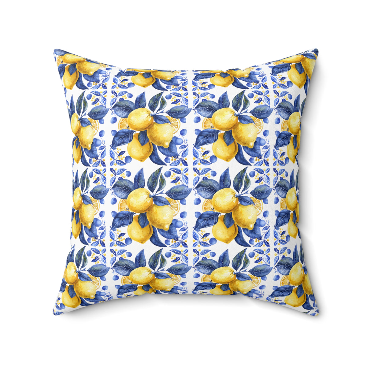 Mediterranean Spun Polyester Square Pillow - Ellinida 