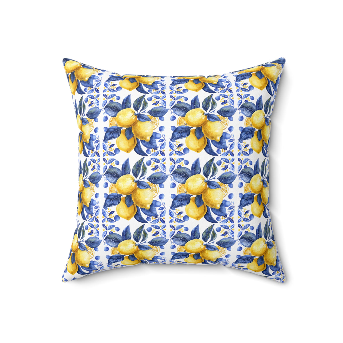 Mediterranean Spun Polyester Square Pillow - Ellinida 