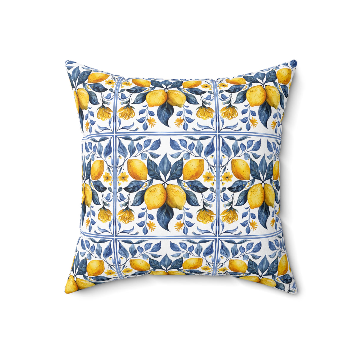 Mediterranean Spun Polyester Square Pillow - Ellinida 