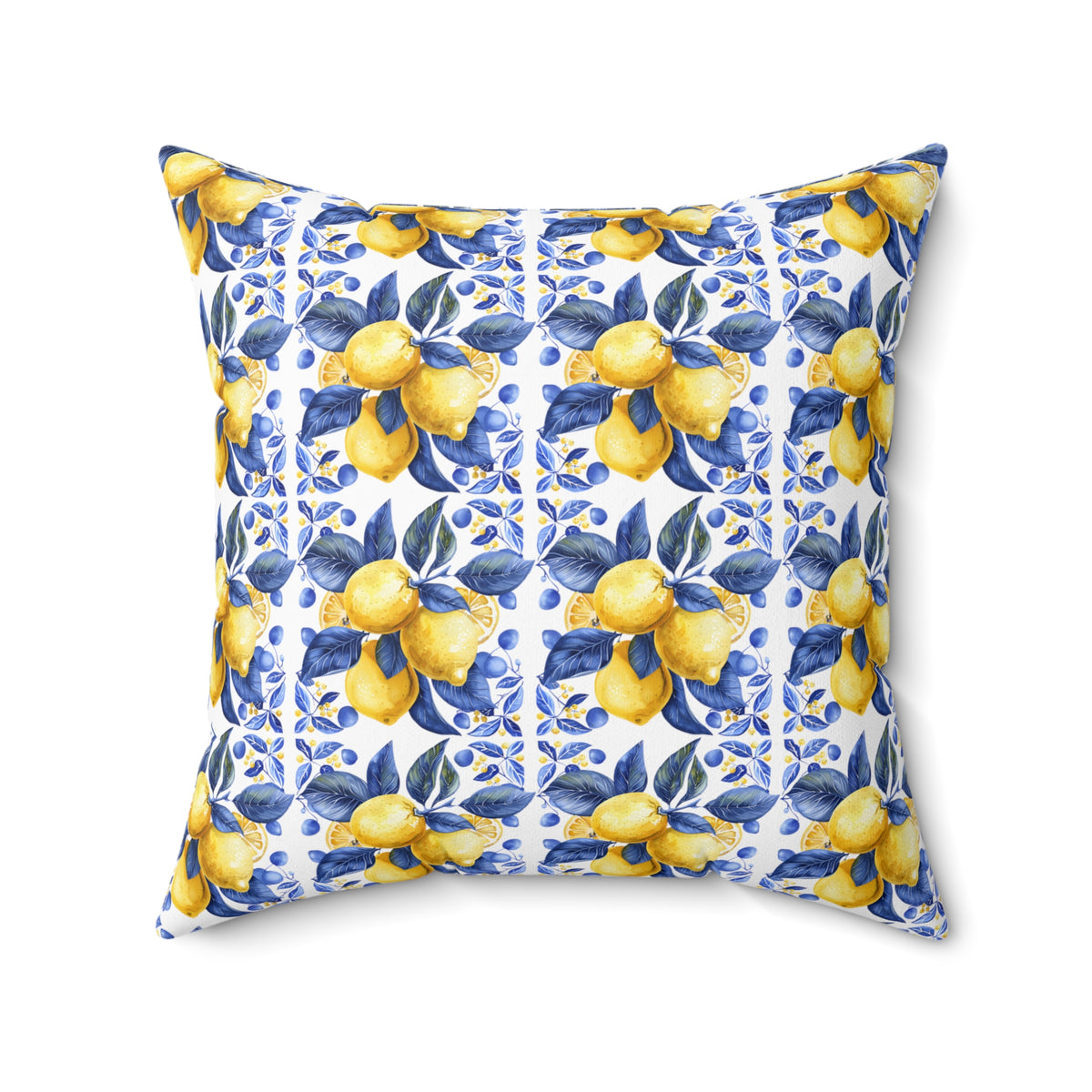 Mediterranean Spun Polyester Square Pillow - Ellinida 